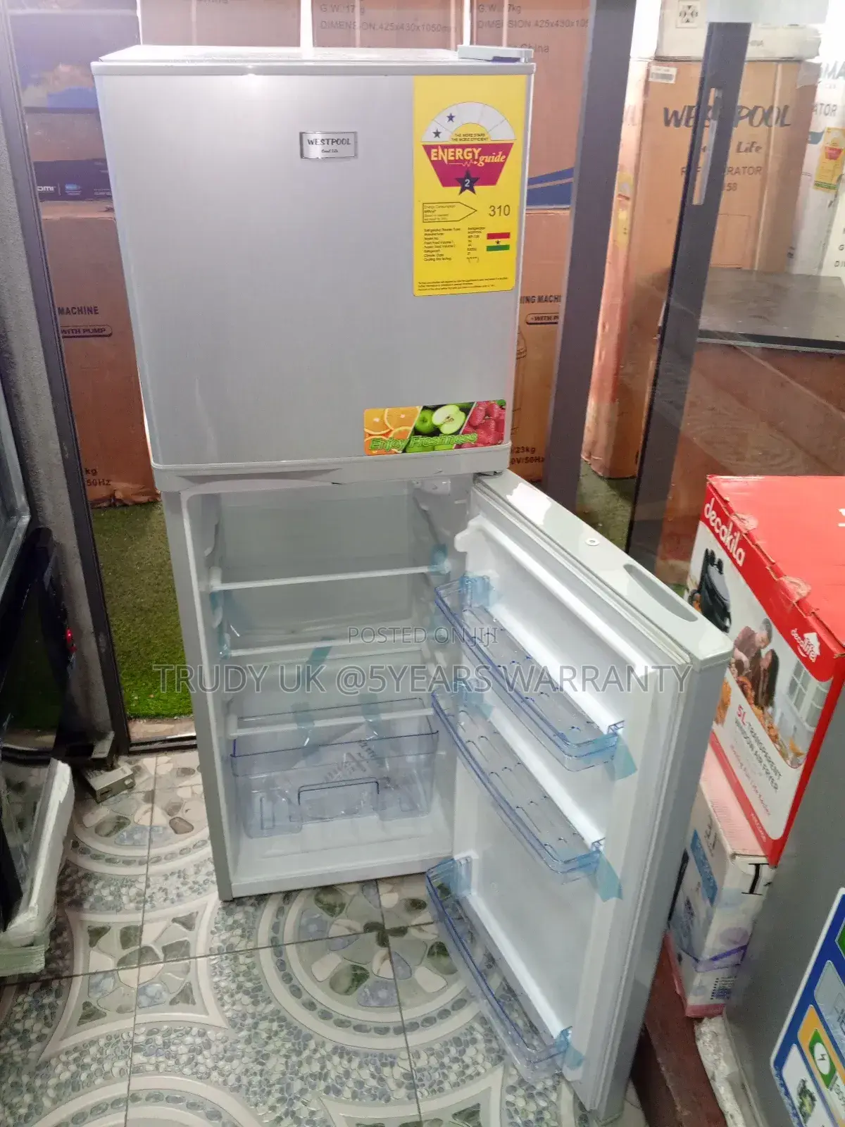 Super Nicest Quality Westpool Refrigerator 138liters