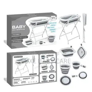 Standing Foldable Bath Tub Set