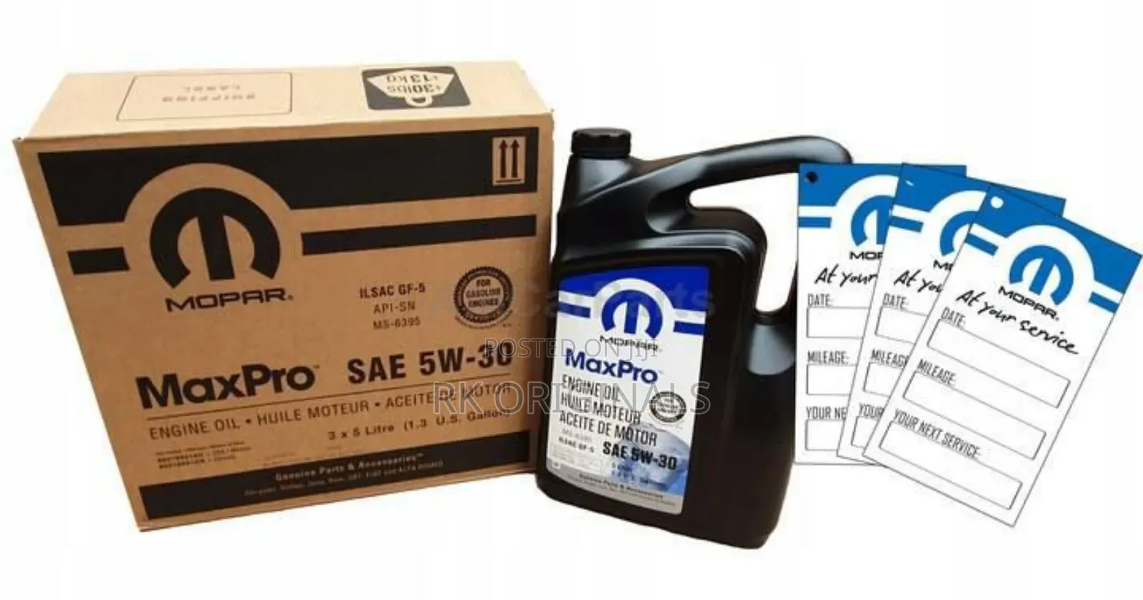 Mopar Maxpro Oil 5w30 5l Engine Oil Imported From Usa