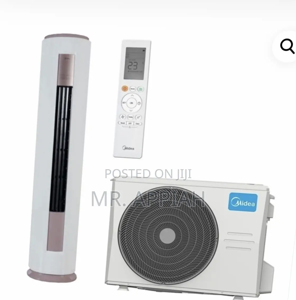 Quality Midea AC 2.5 HP R410 Inverter Standing(White) 