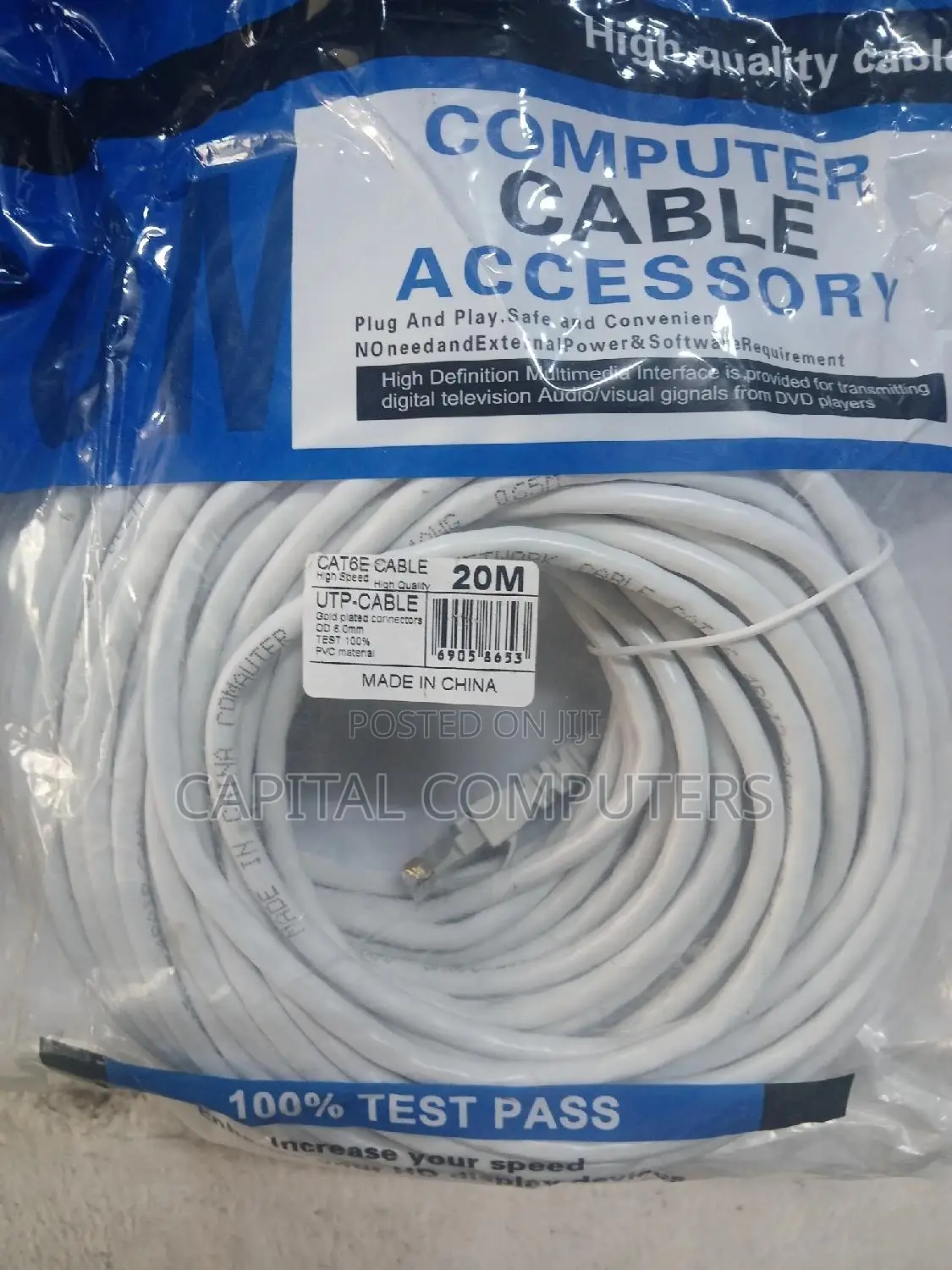 Cat6 Terminated Internet Cables