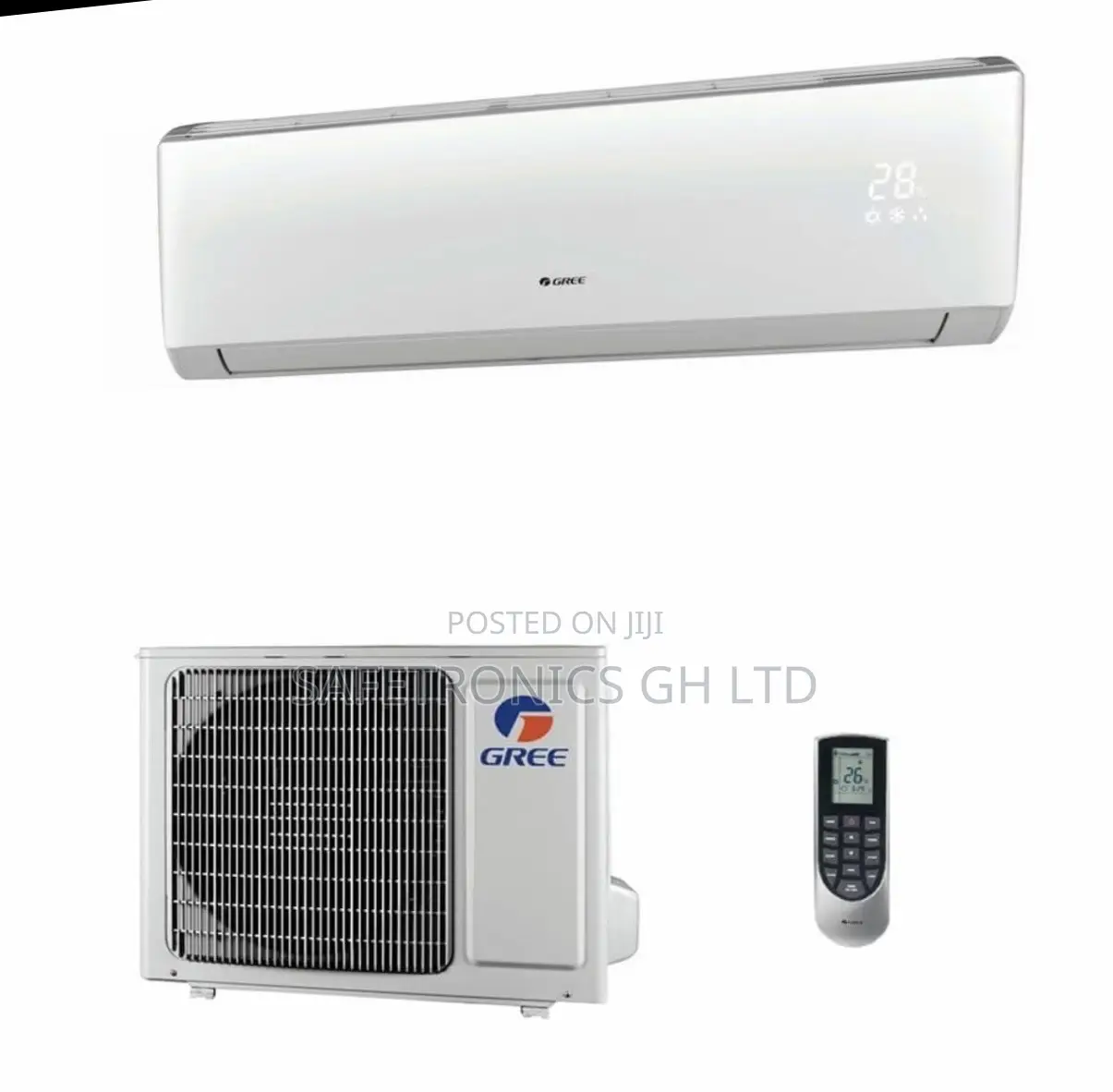 Split R410 Gas White Adjustable Gree 2.5hp AC 