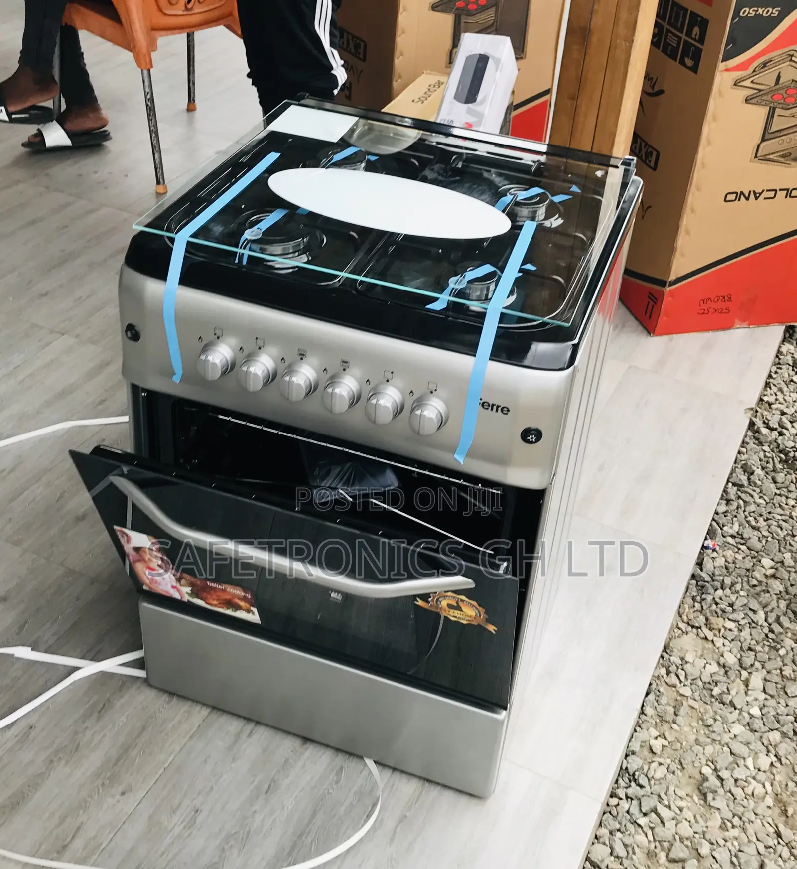 Oven With Grill Ferre 50by60 Gray New Line