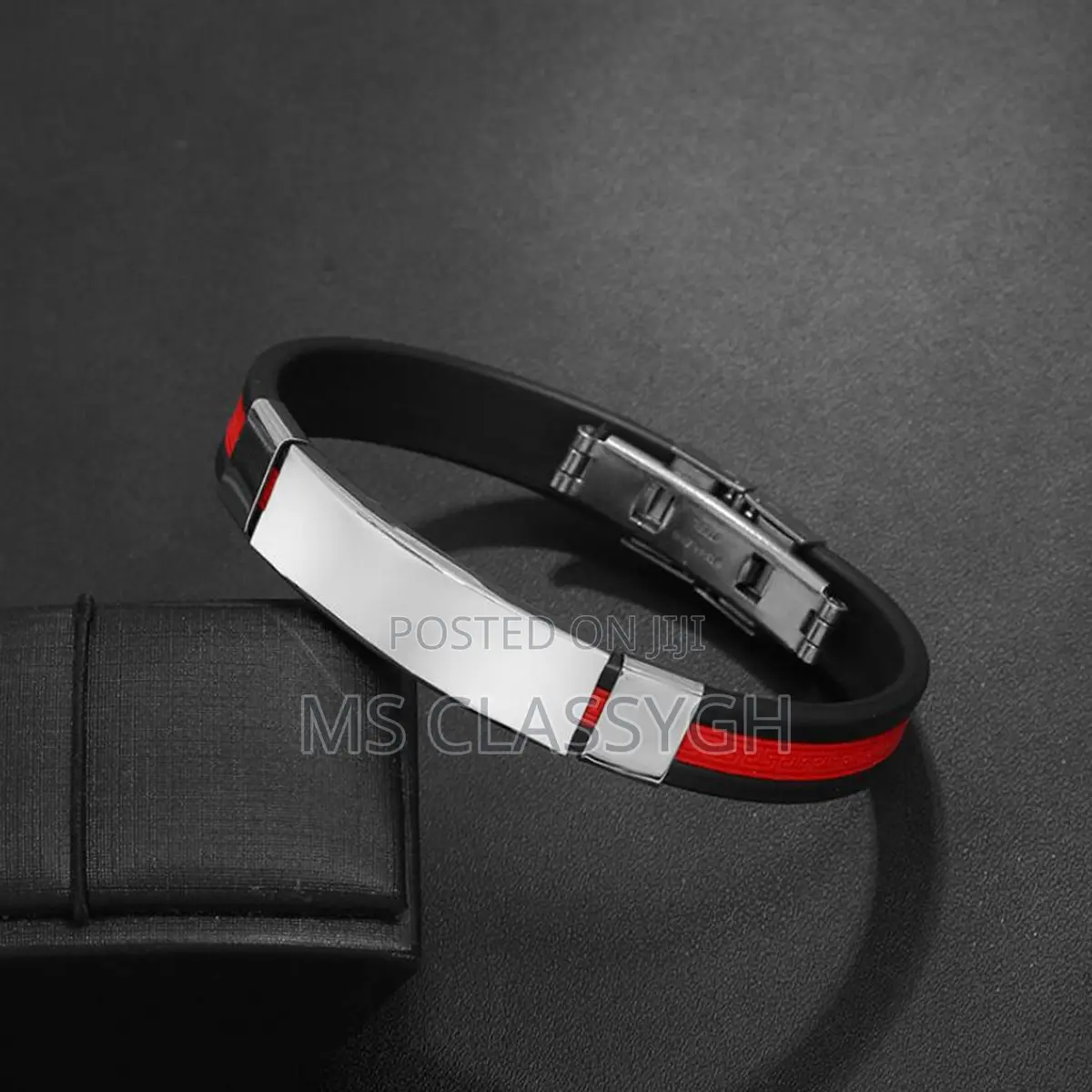 Black Weave Pu Leather Bangle Bracelet Charm Jewelry for Men