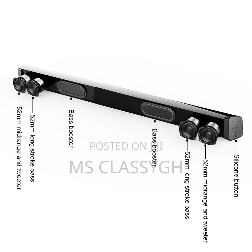 LP-09 Wireless Bluetooth Speaker 40W Sound Bar 3D Home Theat