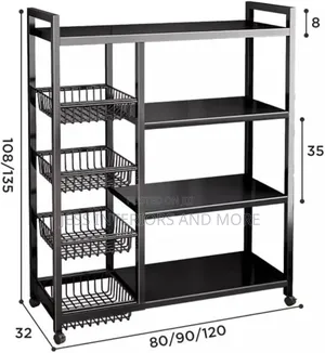 Kitchen 4 Tiers Storage Rack