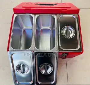 3 Set Food Warmers/ Ice Chests With Compartments