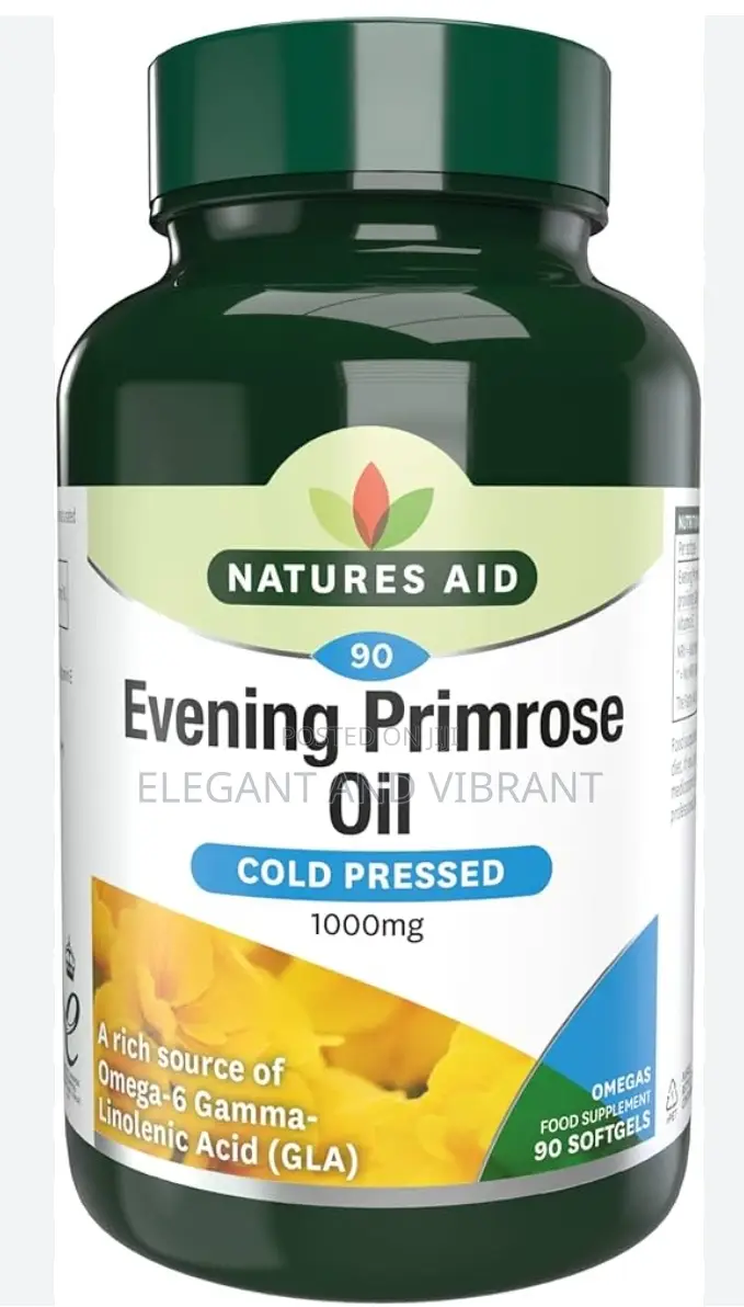 Natures Aid Primerose Oil,120 Soft Gel