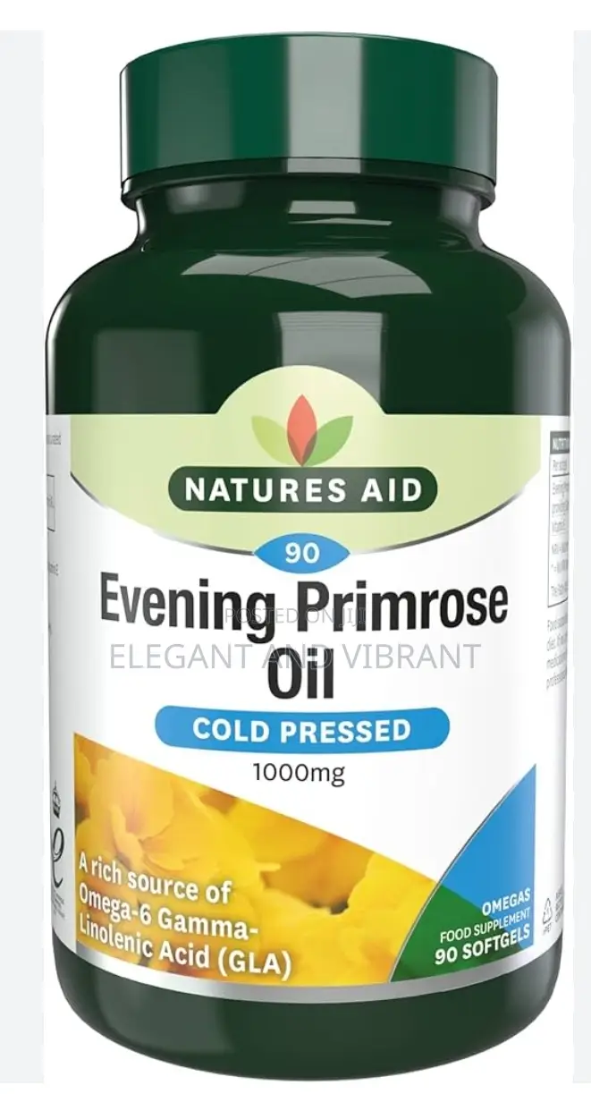 Natures Aid Primerose Oil,120 Soft Gel