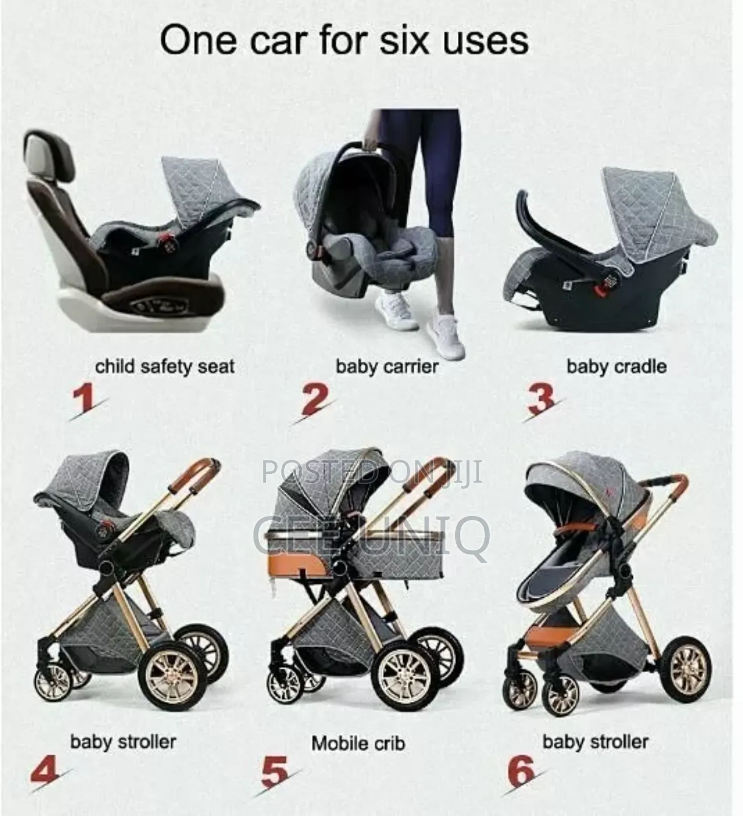 3 in 1 Stroller With Car Seat