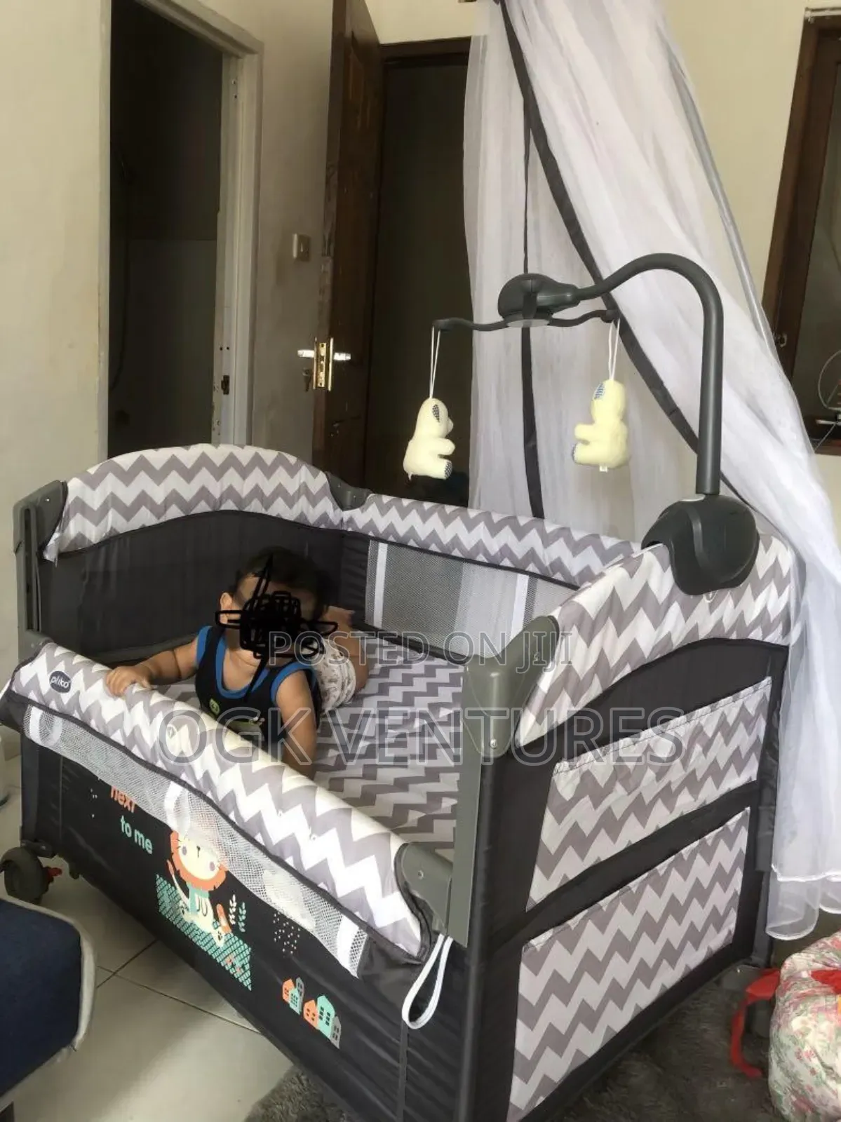 Baby Foldable Crib Bed