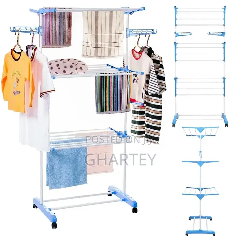 Multipurpose Foldable Clothes Dryer Blue