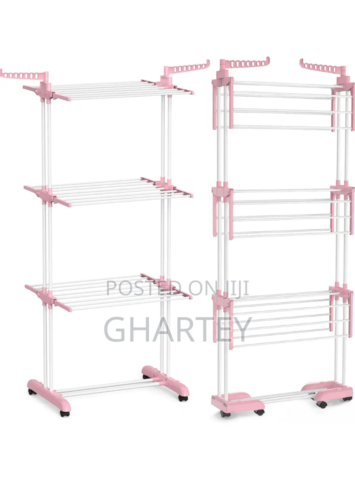 Modern Quality Durable Multipurpose Clothes Dryer Pink