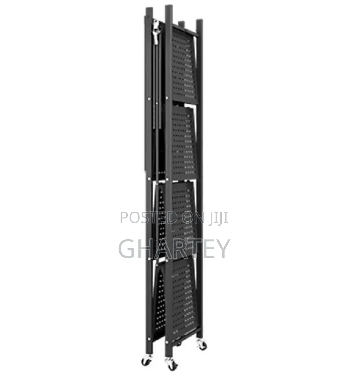 Modern 5 Tier Heavy Duty Foldable Metal Organizer Shelve