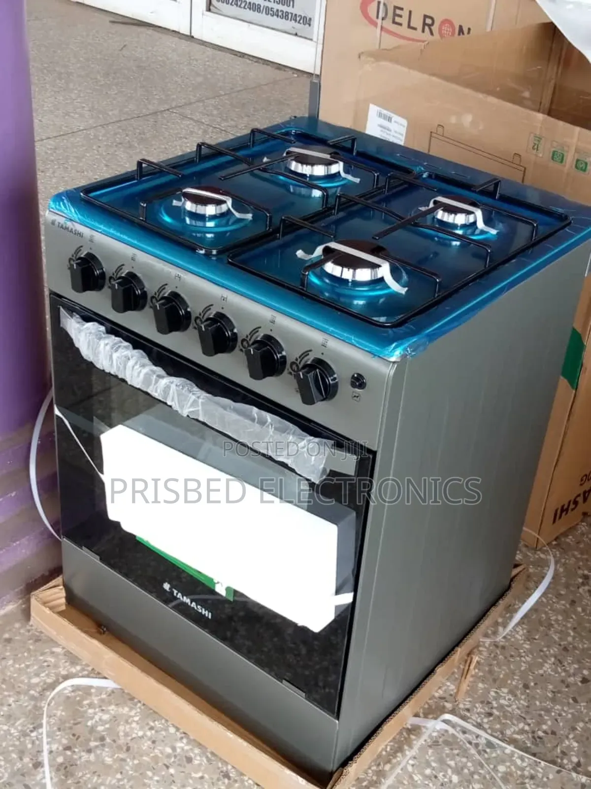 Tamashi 4burner Gas Cooker 60*60 With Oven Grill