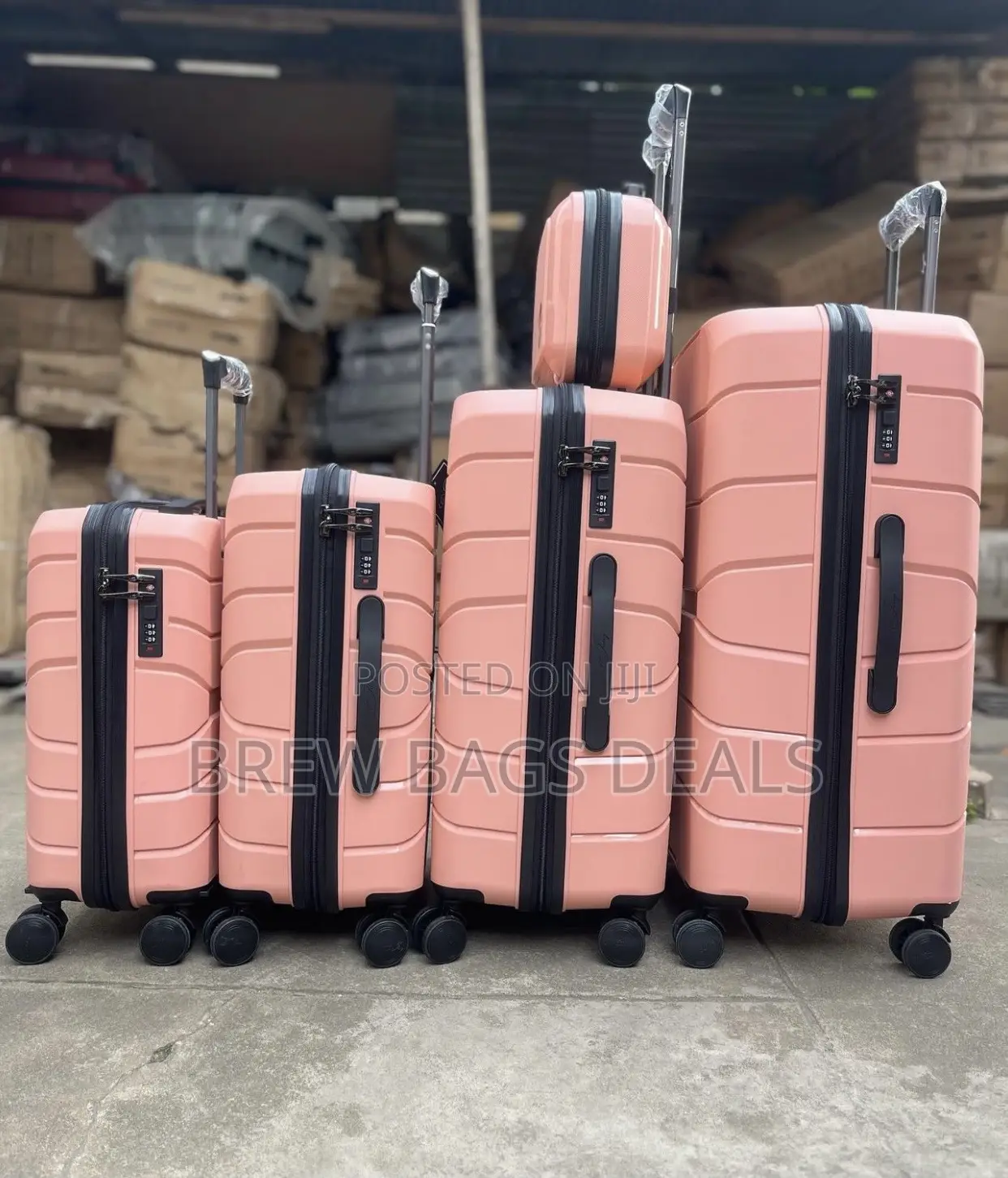 Original Jony 5set Pink Fiber Anticrack Engagement Bag