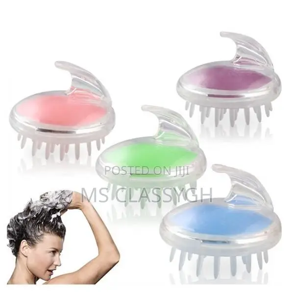 Silicone Head Massager Shampoo Scalp Massage Brush Hair Wash