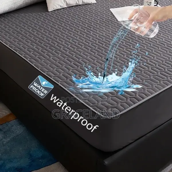 Waterproof 100% Cotton Fabric Mattress Cover Thick Soft