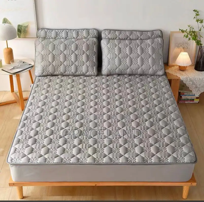 Waterproof 100% Cotton Fabric Mattress Cover Thick Soft