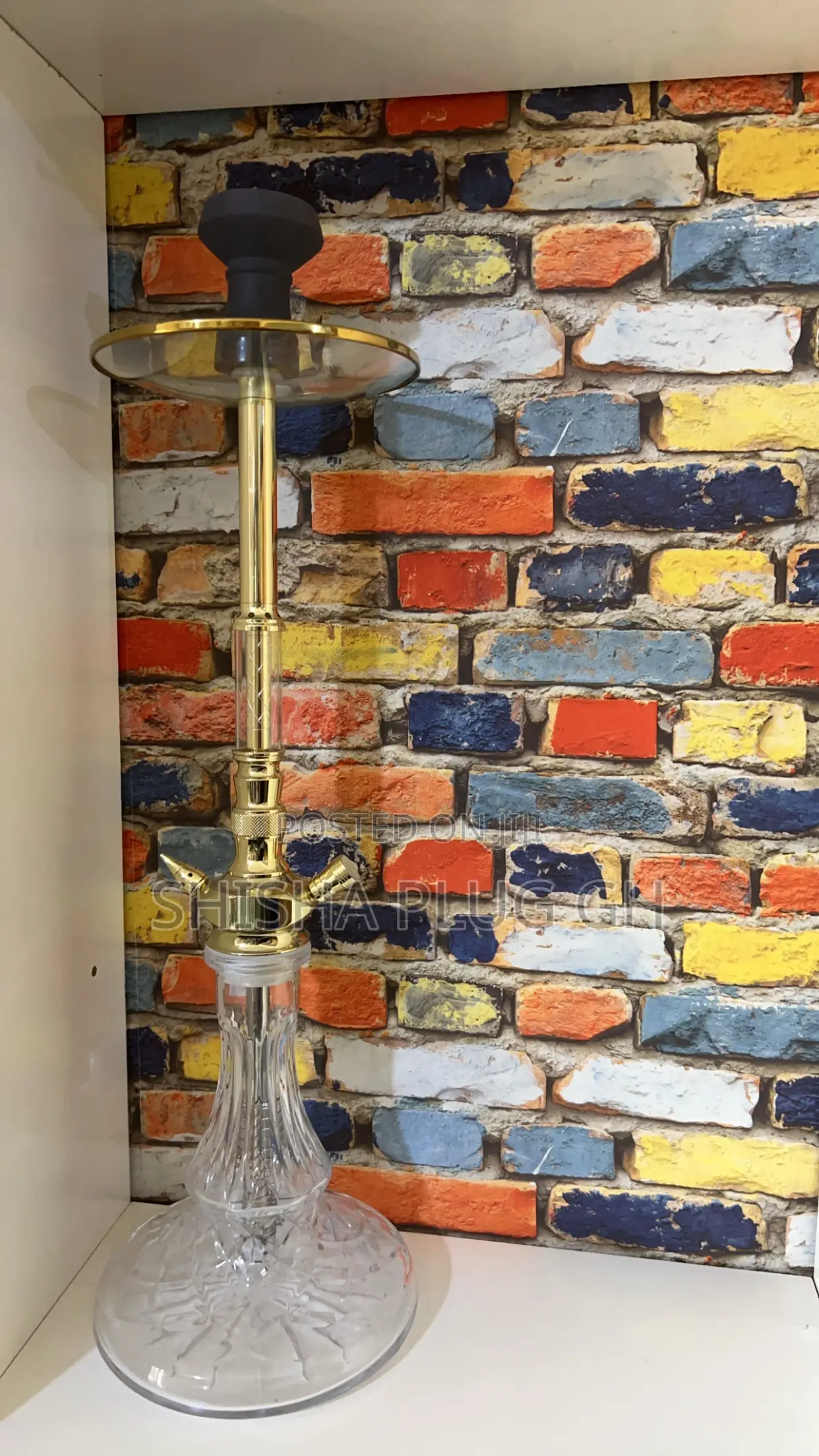 Gold Color Big Shisha Pot