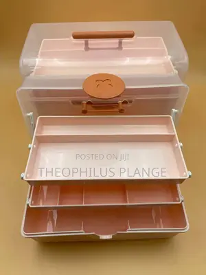 Portable Cosmetic Storage Box Organizer And
