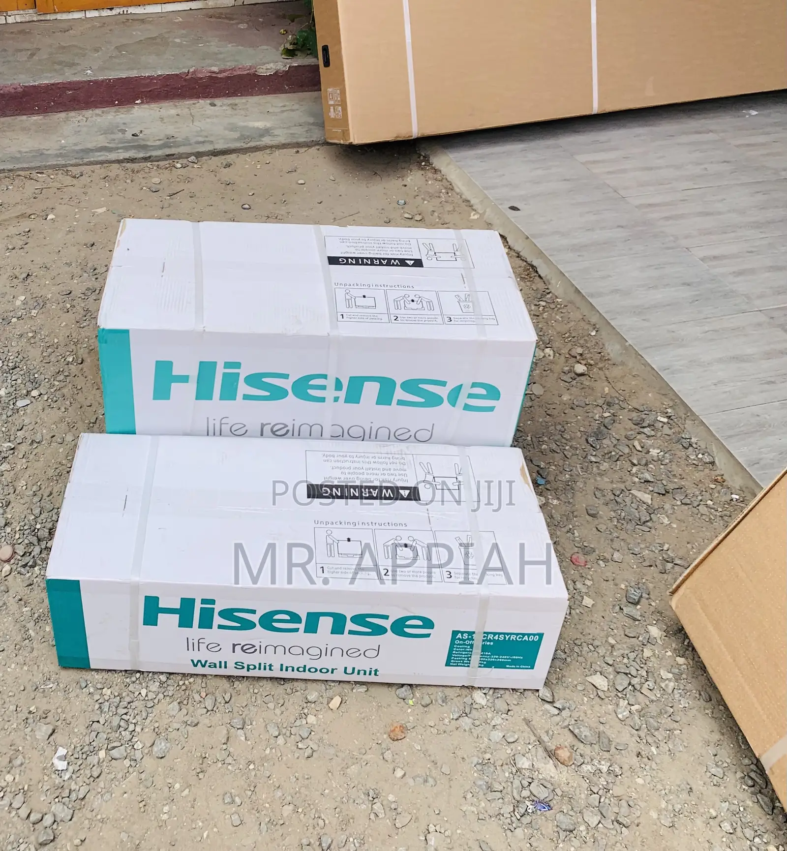 Quality Hisence 2.5hp R410 Gas Electric Ac(White)