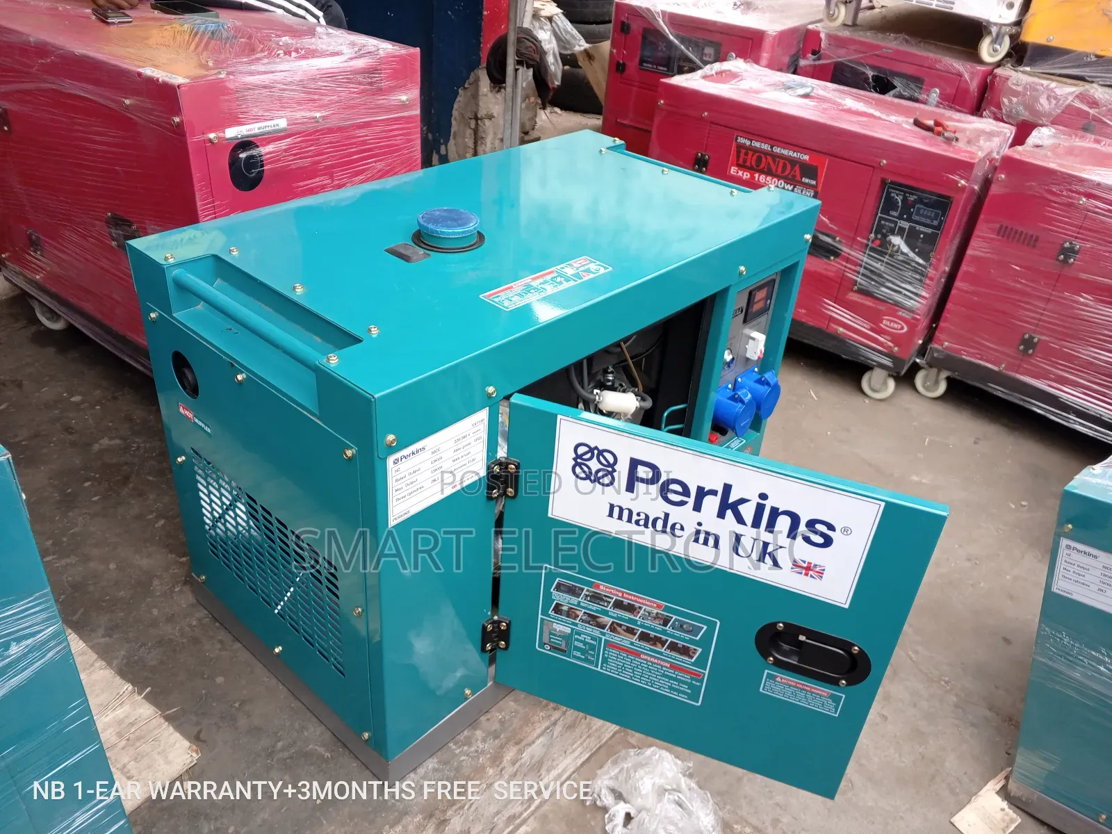 Perkins Generator Silent Diesel 15kw 16500W Generator 35HP