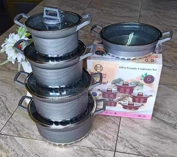 5 Set Non Stick Cooking Untensils(Granite Cookware Pot Set)
