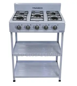 Ultimate Nasco 5 Burner Gas Stove Nasgs-K5bw-S