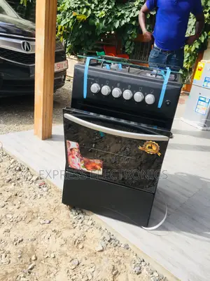Brand New Black Gas Cooker Oven 4burner Volcano