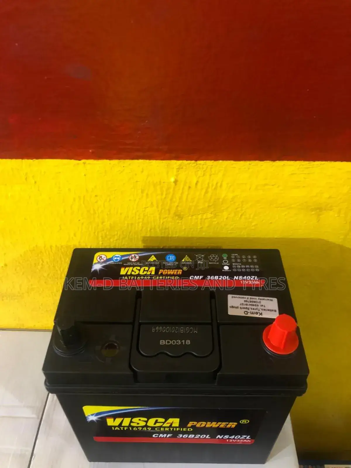 11 Plates Visca Battery - 35ah 12v