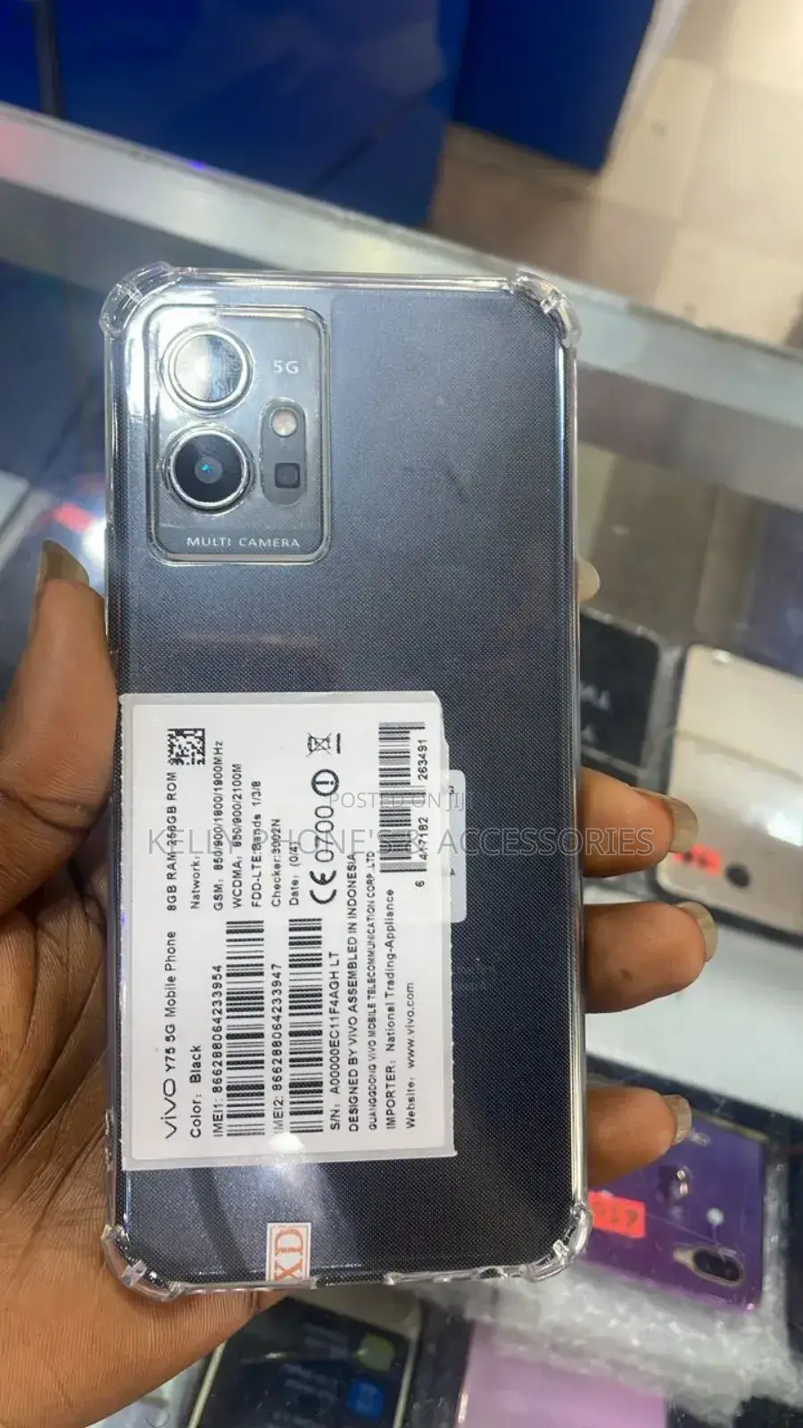 Vivo Y75 128 GB Black