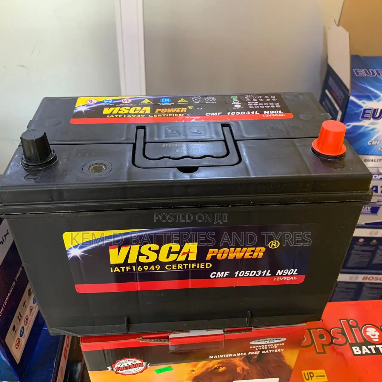 17 Plates Visca Battery + Free Delivery