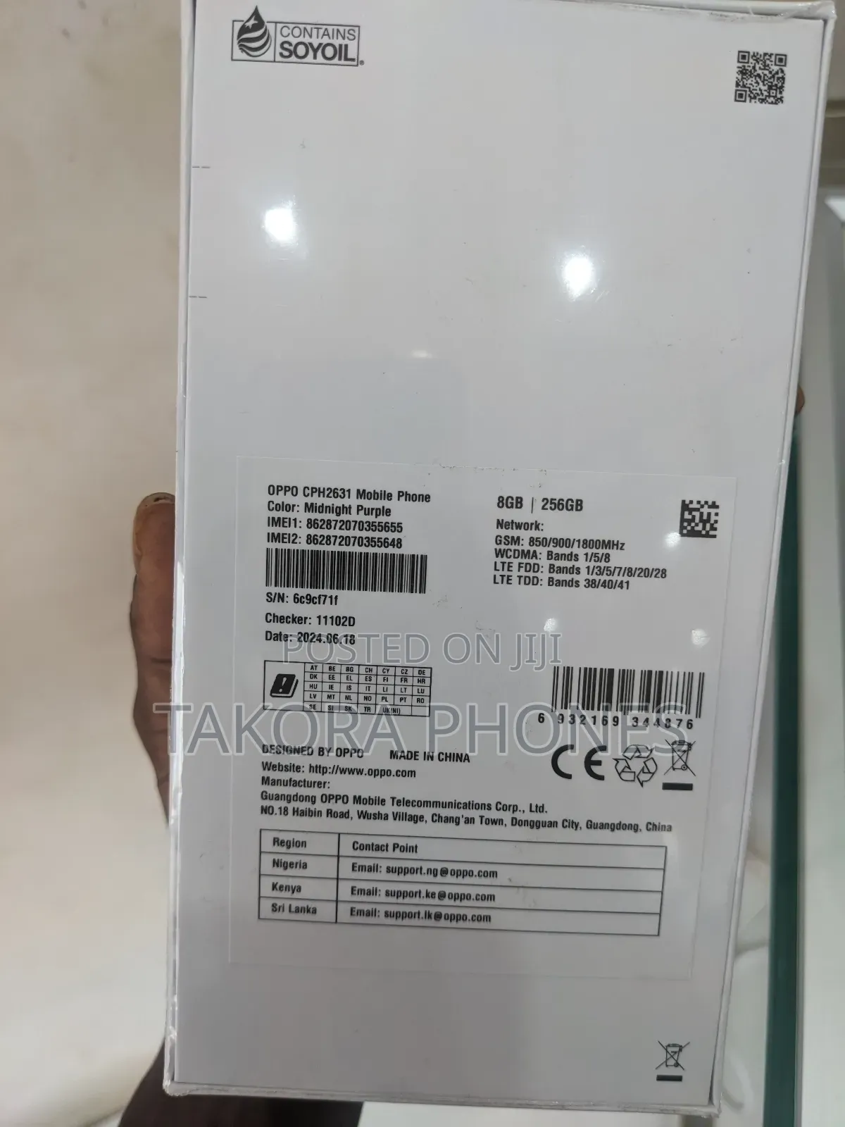 New Oppo A60 256 GB Gray