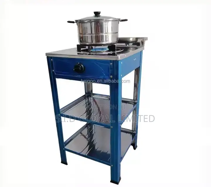 Nicest Nasco 1 Burner Gas Stove 2 Shelve Stand Nasgs-K1css