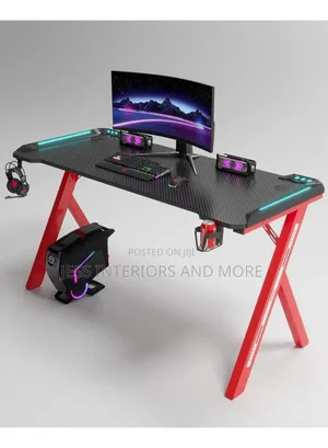 Gaming Desk With RGB LED Lights