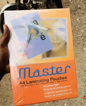 Long Lasting Master A4 Laminating Film Pouches - 100 Pouches