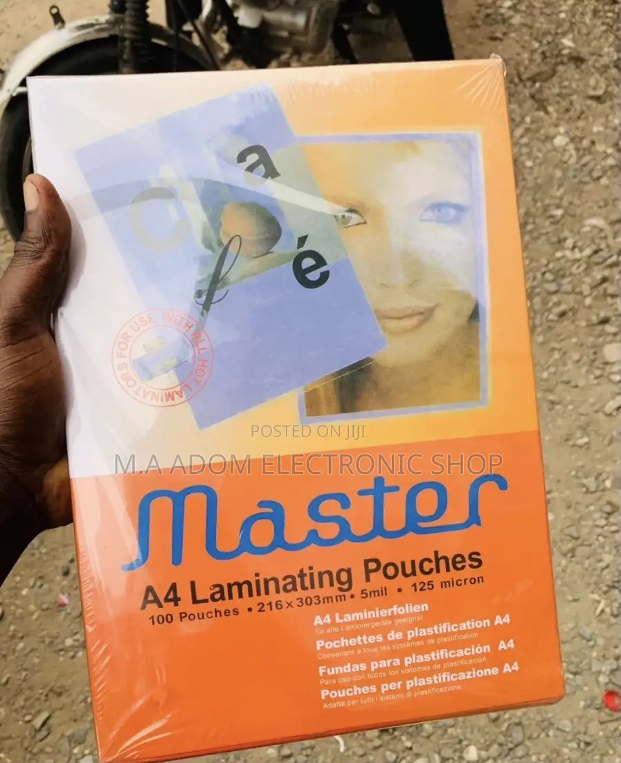 Long Lasting Master A4 Laminating Film Pouches - 100 Pouches