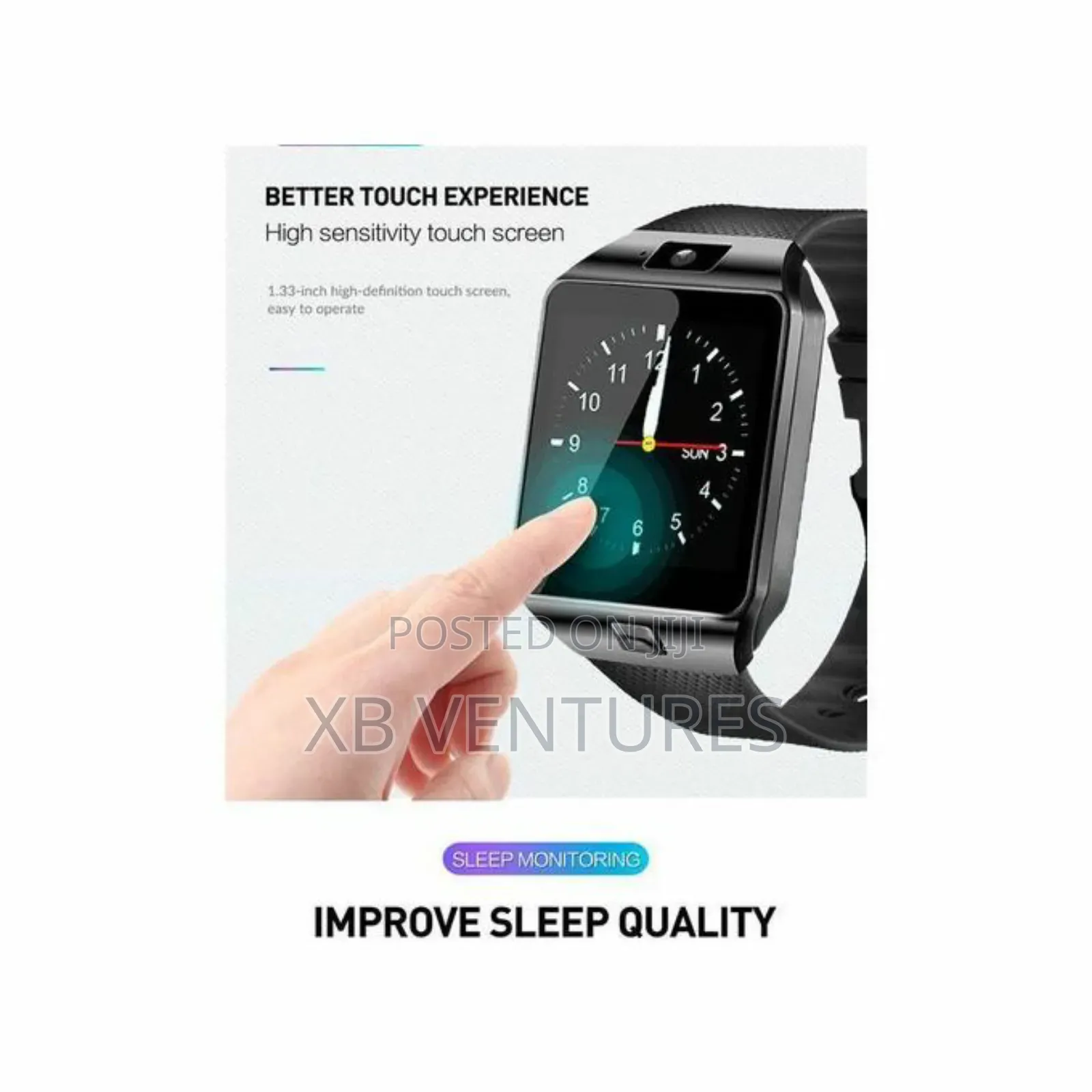 Smart Watch, Phone Camera, Heart Rate And Support Sim Card