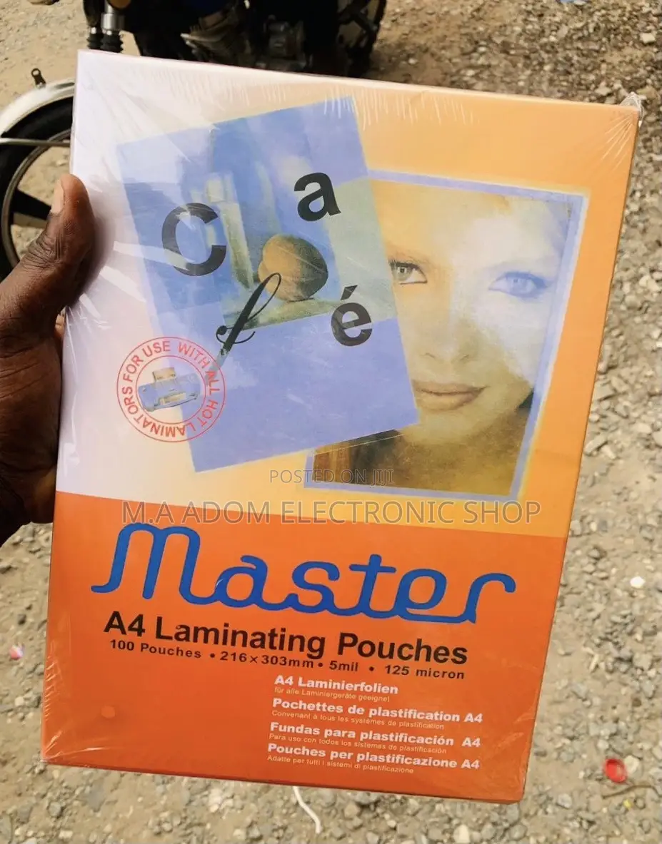 Reliable Master A4 Laminating Film Pouches - 100 Pouches .