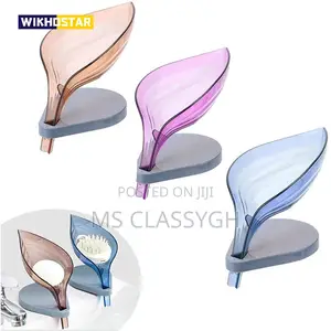 Bathroom Soap Holder Leaf Shape Soap Dish Bathroom Storage R