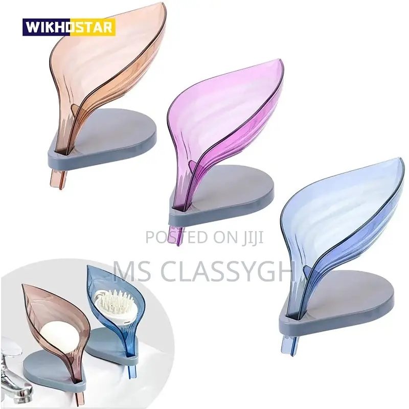 Bathroom Soap Holder Leaf Shape Soap Dish Bathroom Storage R