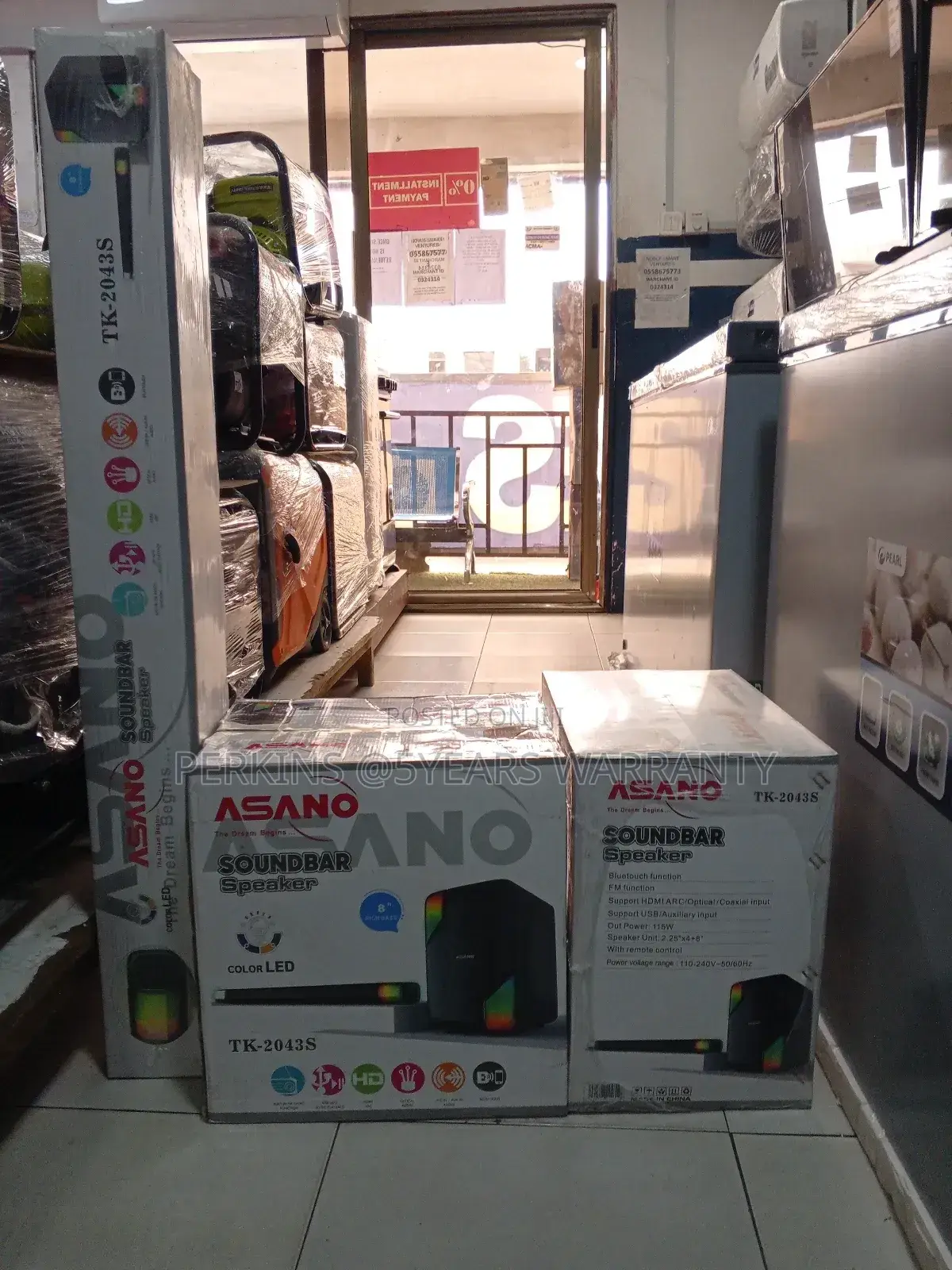 Fine Asano Colour Led Soundbar Subwoofer