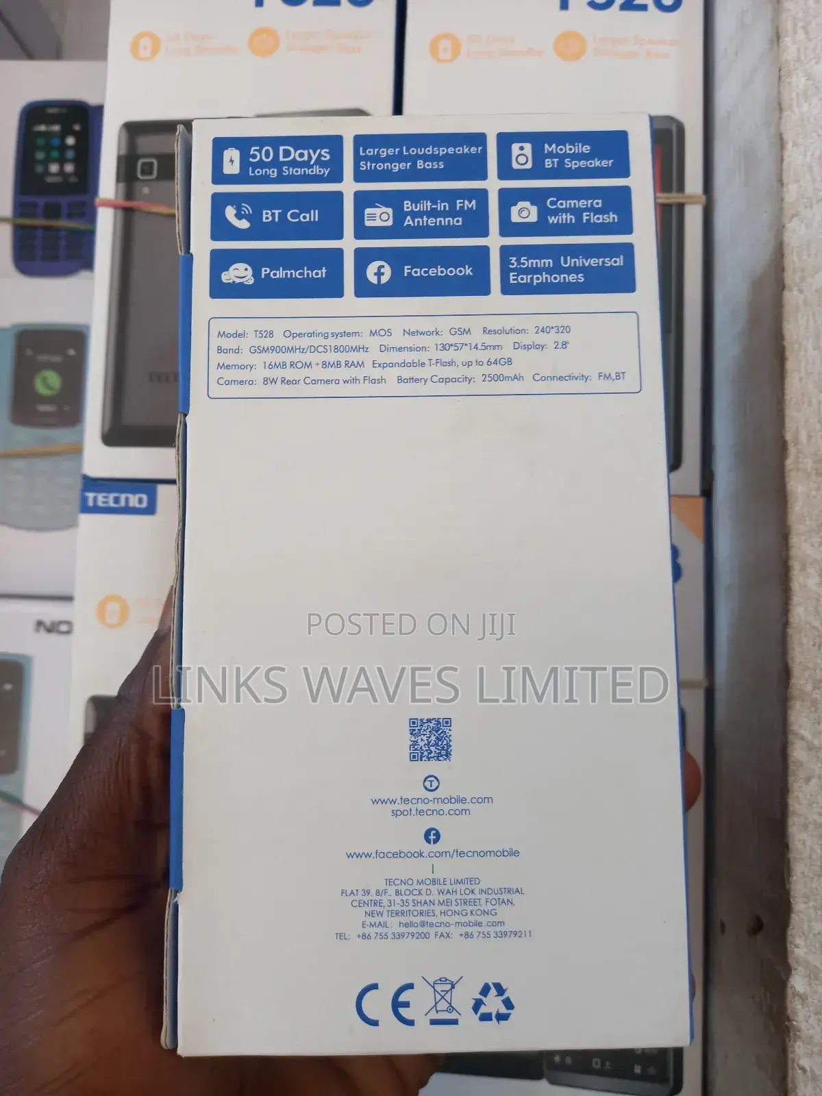New Tecno T528 Black