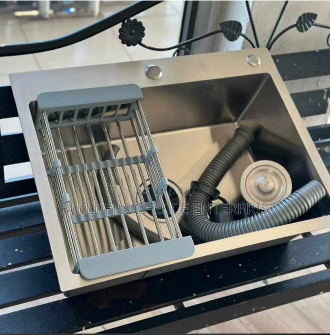 Stainless Steel Single Bowl Sink With Drainer