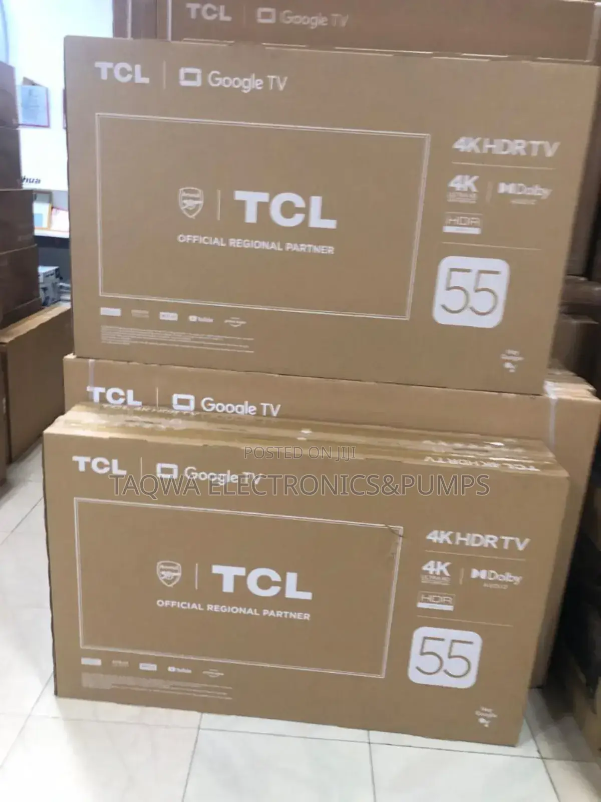 More Vibrant TCL 55"Hdr Google Tv