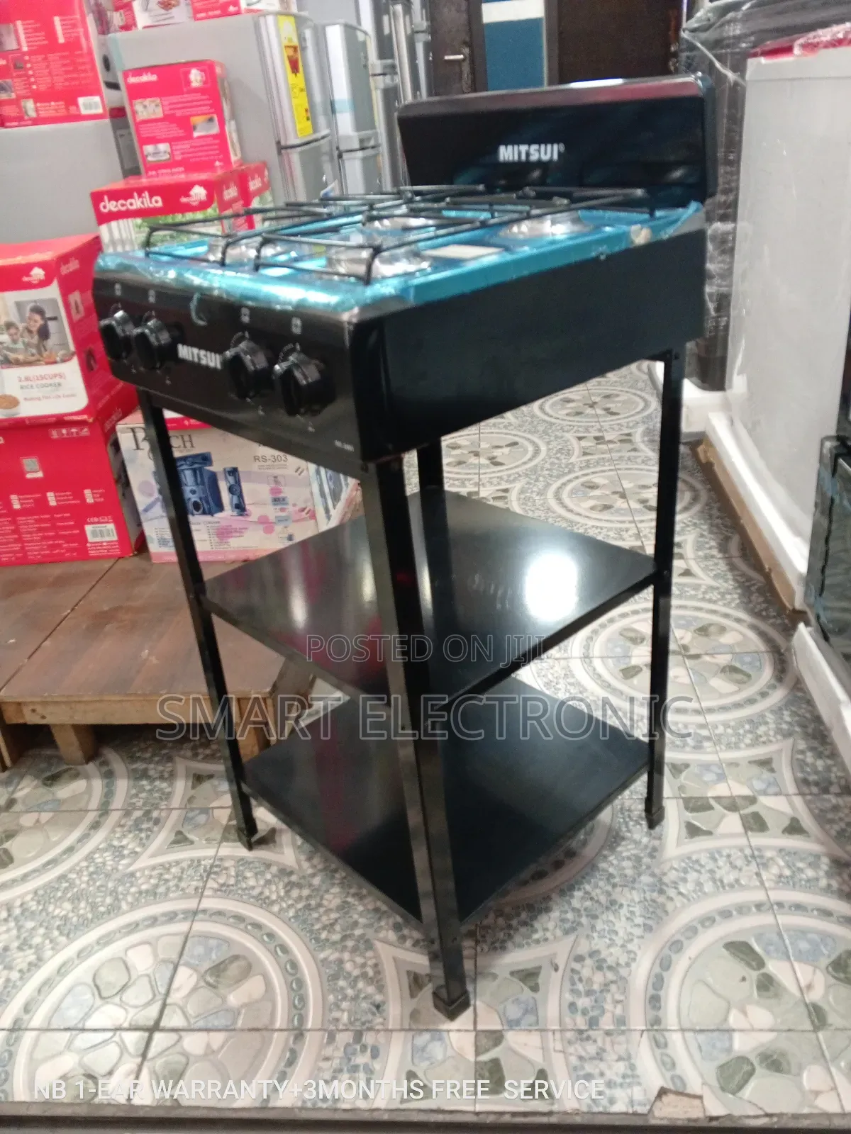 Mitsui Gas Stove Gas Stove 4 Burner With Shelf