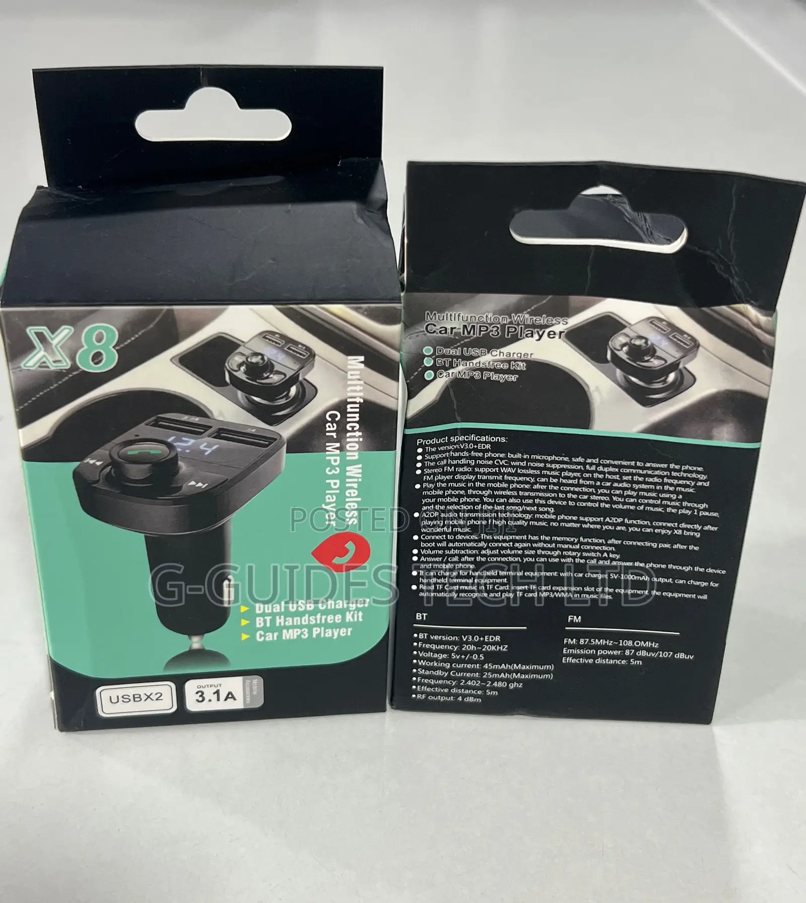 Car Mp3 Player X8 Wireless Car Bluetooth Adapter X8