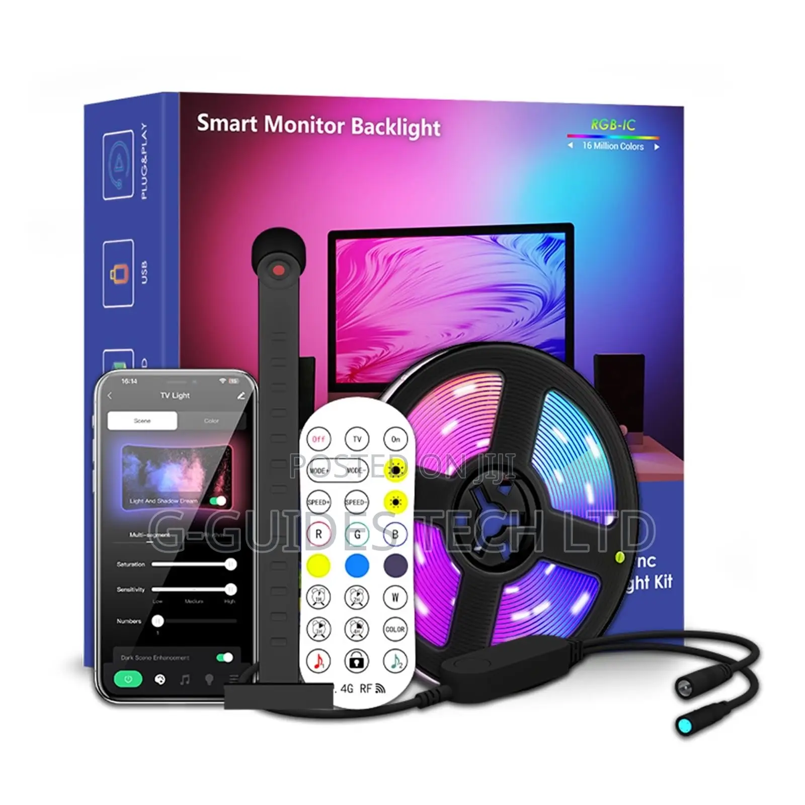 TV Strip Light, Smart Monitor Backlight,Rgb Atmosphere Light