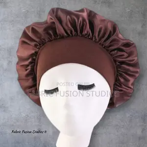 Silk Satin Bonnets With Band